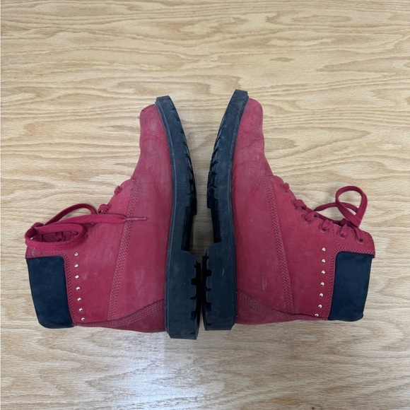 Timberland Red Suede 6" Heritage Boot - Picture 3 of 10
